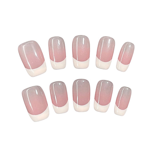 classic natural nude pink press on nails